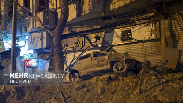 Destruction of residential areas in Tehran in US aggression
