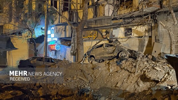 Destruction of residential areas in Tehran in US aggression
