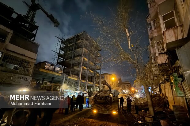 Destruction of residential areas in Tehran in US aggression
