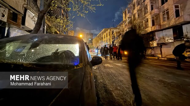 Destruction of residential areas in Tehran in US aggression
