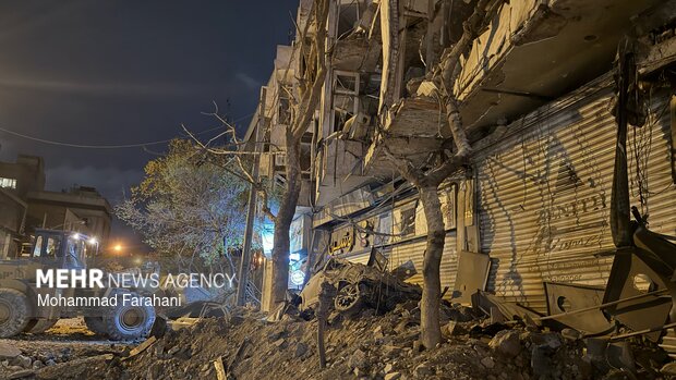 Destruction of residential areas in Tehran in US aggression

