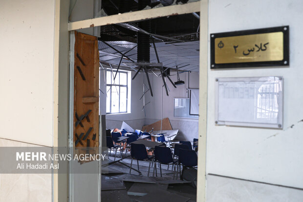 US-Israeli attacks on Tehran University of Science & Tech.
