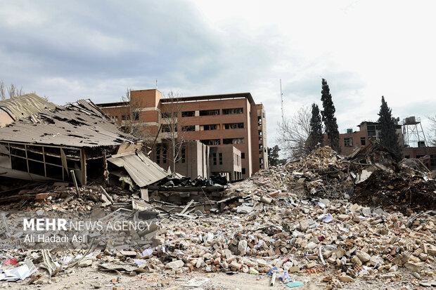 US-Israeli attacks on Tehran University of Science & Tech.
