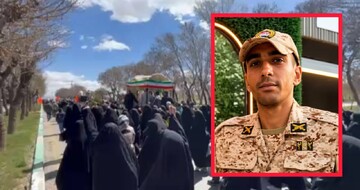 شهید «پوریا رستمی» در زادگاهش هفشجان آرام گرفت