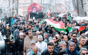 آیین وداع و تشییع شهید «علیرضا یاوری» در گلشهر برگزار شد