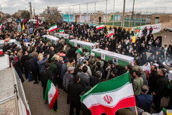 تشییع پیکر مطهر ۴ شهید وطن در روستای قمیک