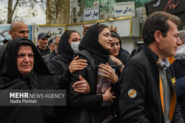 تشیع و تدفین خانواده شهید قاسمی
