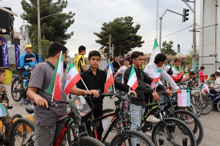 کاروان دوچرخه‌سواری در تربت‌جام 