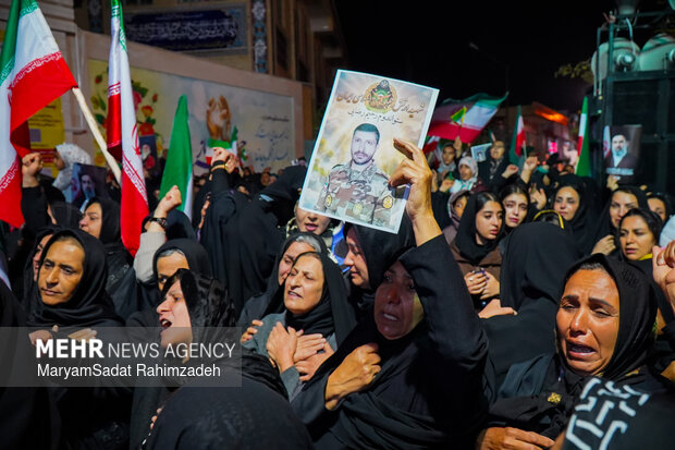وداع با شهید رحیم رضایی در فسا