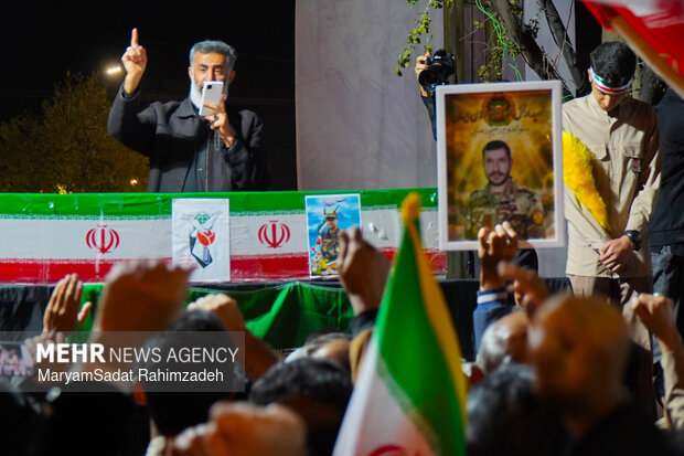 وداع با شهید رحیم رضایی در فسا