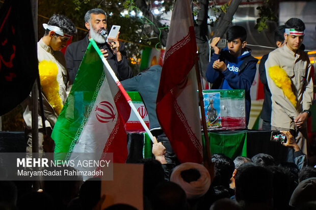 وداع با شهید رحیم رضایی در فسا