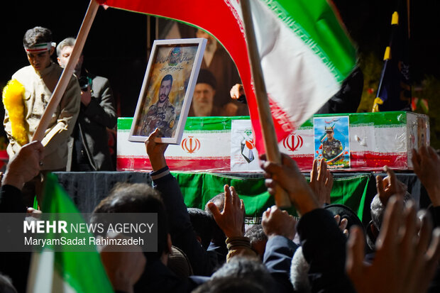 وداع با شهید رحیم رضایی در فسا