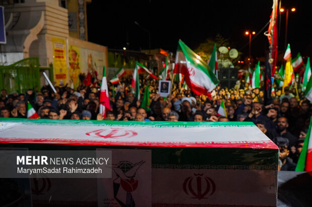 وداع با شهید رحیم رضایی در فسا