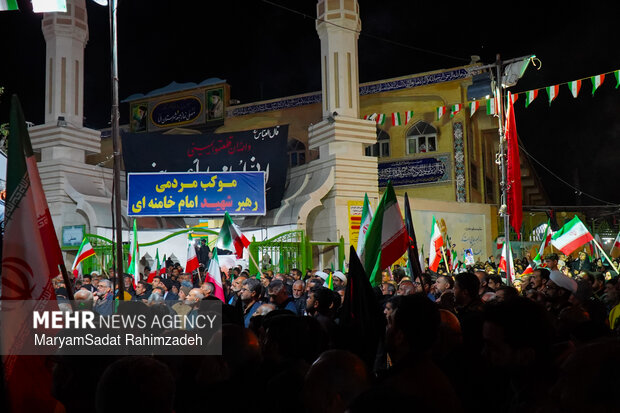 وداع با شهید رحیم رضایی در فسا