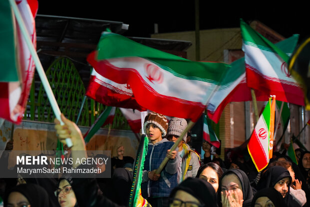 وداع با شهید رحیم رضایی در فسا