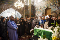 تشییع اولین شهید ارامنه در کلیسا حضرت مریم اصفهان