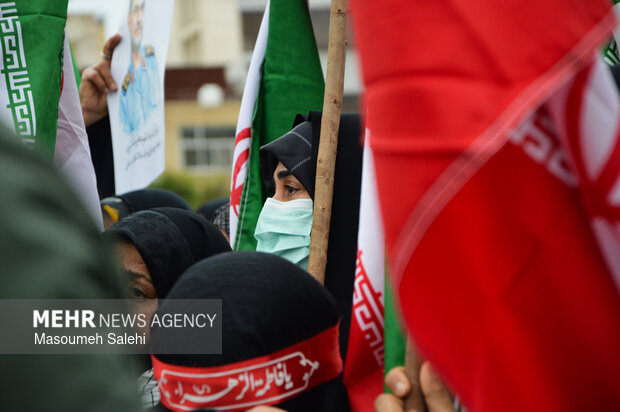 آغاز آیین تشییع سردار شهید «علیرضا تنگسیری» در بندرعباس