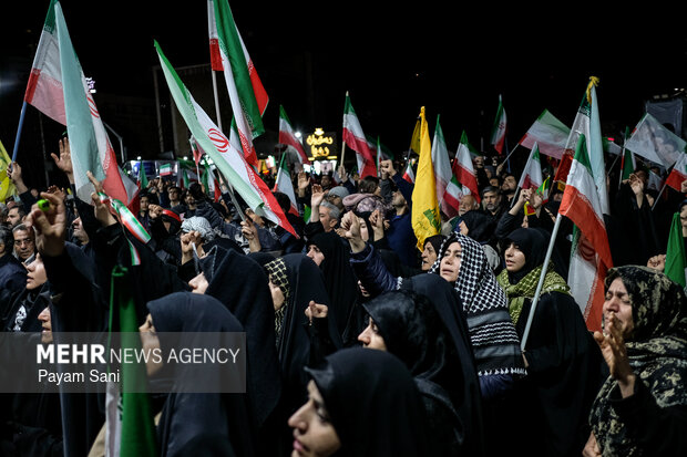 Tehraners denounce US-Israeli aggression against Iran
