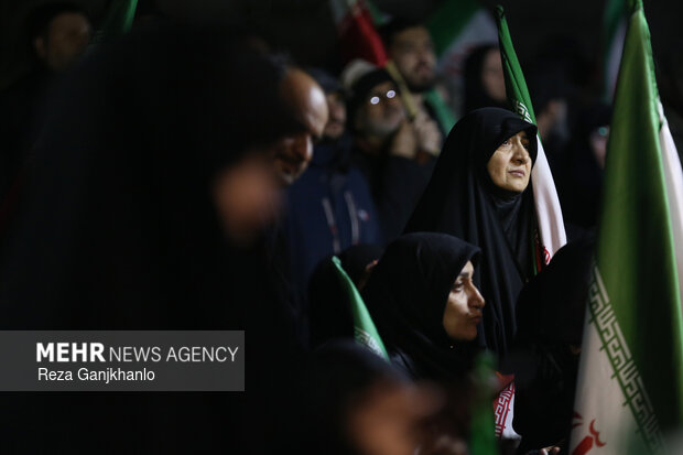 اجتماع حمایت از رزمندگان در مقابله با دشمن آمریکایی - صهیونی
