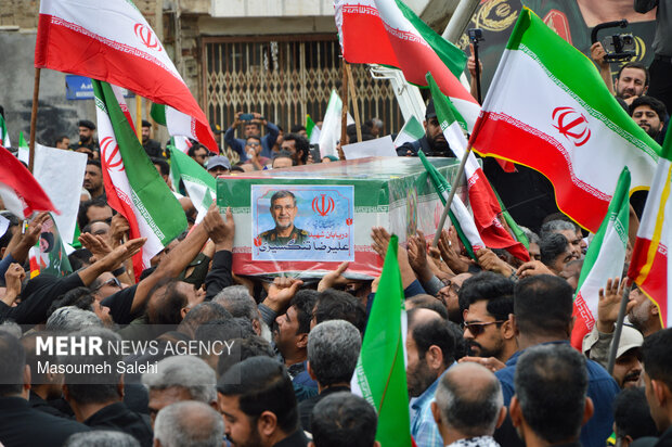 تشییع شهید تنگسیری