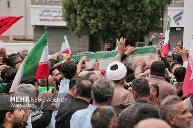 بدرقه ابدی سردار پرافتخار شهید تنگسیری در بندرعباس