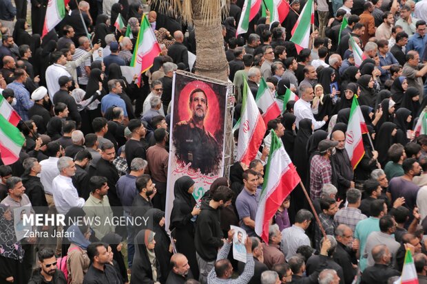 بدرقه ابدی سردار پرافتخار شهید تنگسیری در بندرعباس
