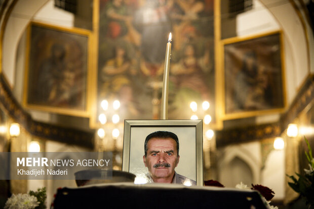 تشییع اولین شهید ارامنه در کلیسا حضرت مریم اصفهان