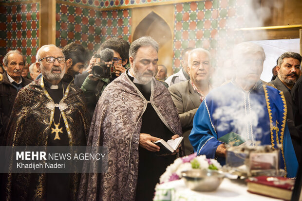 تشییع اولین شهید ارامنه در کلیسا حضرت مریم اصفهان