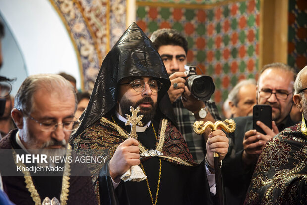 تشییع اولین شهید ارامنه در کلیسا حضرت مریم اصفهان