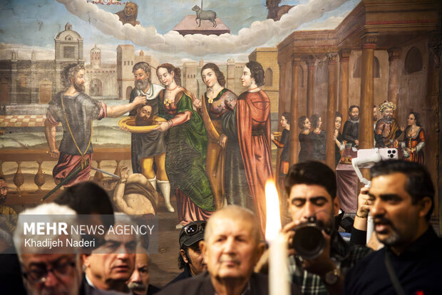 تشییع اولین شهید ارامنه در کلیسا حضرت مریم اصفهان