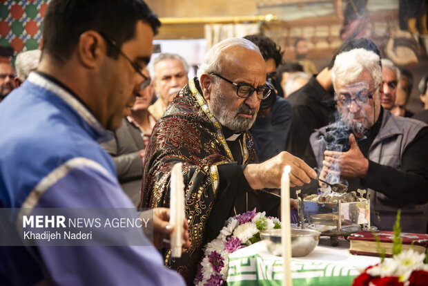 تشییع اولین شهید ارامنه در کلیسا حضرت مریم اصفهان