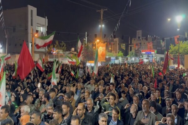 سرود جمهوری اسلامی در چرام طنین انداز شد
