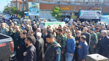 تشییع پیکر مطهر « شهید علی منتظری»  در تنکابن