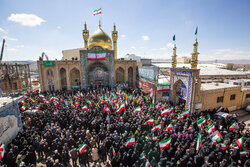 Zanjan marks Islamic Republic Day at bombed religious site
