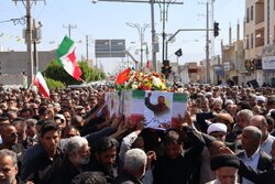 تشییع شهید حامد دهقانی در دیّر