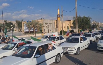 رژه خودرویی در آبدان