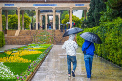 بارش باران فارس را فرا می‌گیرد