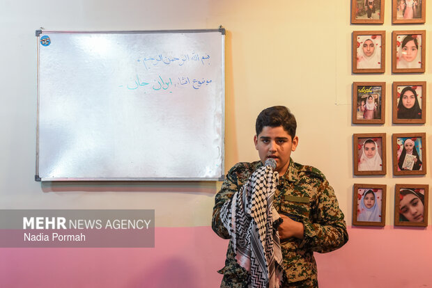 وداع با شهید عباس عسگری در اجتماع شبانه مردم البرز