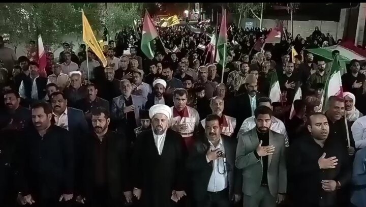 خروش مردم فهرج در آستانه سالروز جمهوری اسلامی ایران