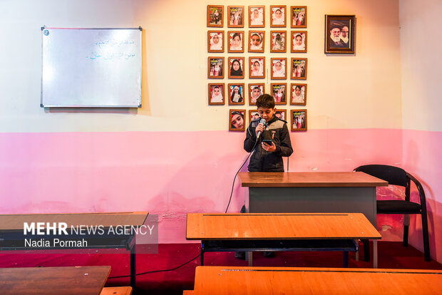 وداع با شهید عباس عسگری در اجتماع شبانه مردم البرز