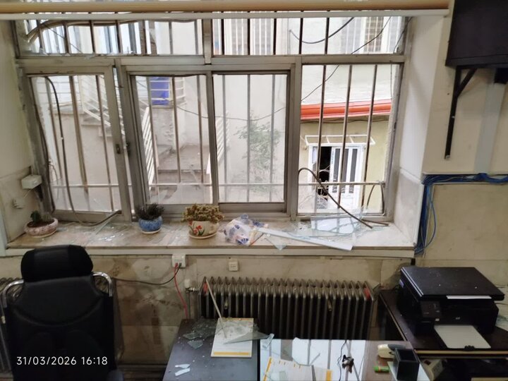 حملات هوایی به کرمانشاه به دانشکده دندانپزشکی آسیب زد + تصاویر