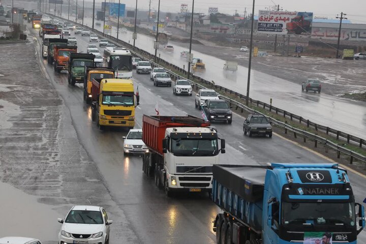 آخرین وضعیت ترافیکی؛ بارش باران و مه گرفتگی در برخی از محورهای کشور