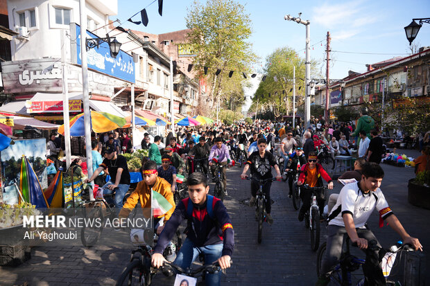 کاروان دوچرخه سواری در رکاب ایران