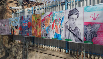 نمایشگاه خیابانی نقاشی به رنگ وطن در اردبیل برپا شد