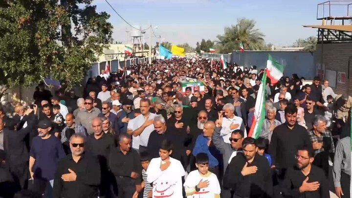 مراسم تشییع شهید «سید دانیال سجادی» در روستای درازی برگزار شد