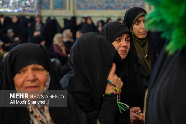 وداع با پیکر دو شهید جنگ رمضان در حرم مطهر رضوی