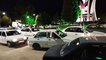 کاروان خودرویی مردم کوهبنان در شب سی و سوم مقاومت ملی