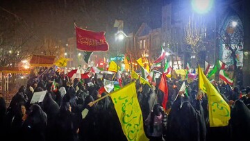 سی و سومین شب حضور مقتدرانه مردم شهرستان شازند در بیعت با رهبر انقلاب