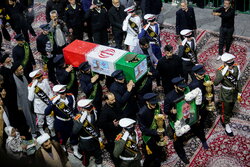 مراسم تشييع جثمان الشهيد الفريق الركن عبد الرحيم الموسوي في قم