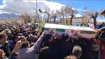 تشییع پیکر شهید «منصور مهدی» در شهرستان فریدن